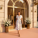Knee-Length Summer Dress – Lightweight Easy Care for Women