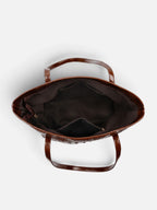 Women's Croc-Effect Tote Bag, Shoulder Bag