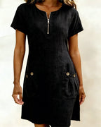 Lightweight Linen A Line Dress for Women | Vacation Dress