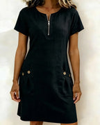 Lightweight Linen A Line Dress for Women | Vacation Dress