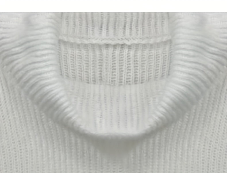 Lässiger, vielseitiger Damen-Rollkragenpullover für Herbst und Winter
