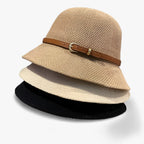 Elegant Linen Sun Hat with UV Protection
