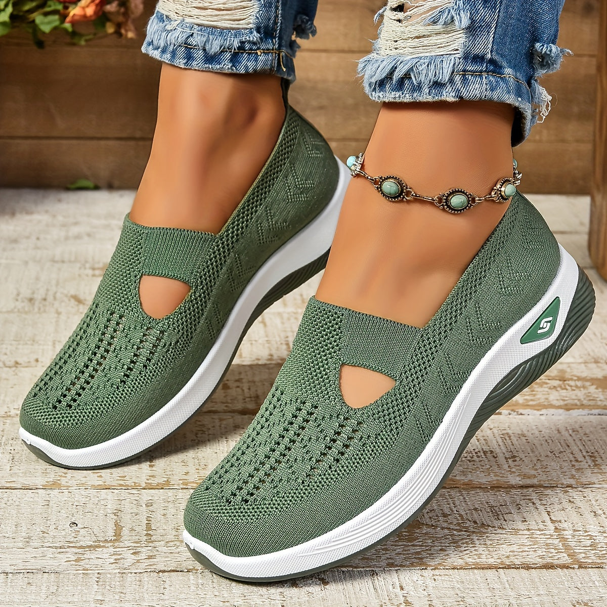 Bequeme Schuhe mit Dämpfung Rutschfest, atmungsaktiv, leicht, ideal für den Herbst