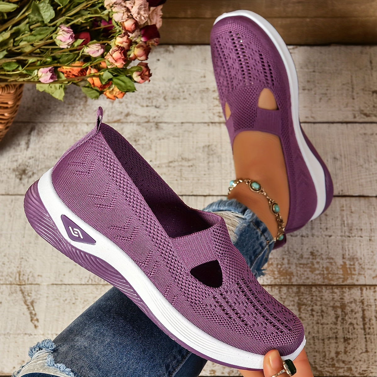 Bequeme Schuhe mit Dämpfung Rutschfest, atmungsaktiv, leicht, ideal für den Herbst