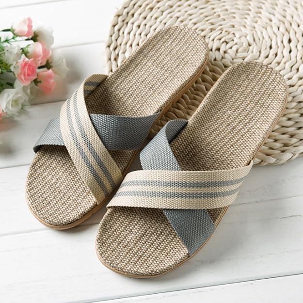 Bequeme Sandalen für Damen mit roten Kreuzriemen | Lässige Sandalen