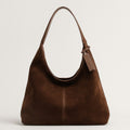 Damen-Schultertasche aus Wildleder im Vintage-Stil