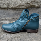 Sovatha - Elegant Autumn Ankle Boots - Blue