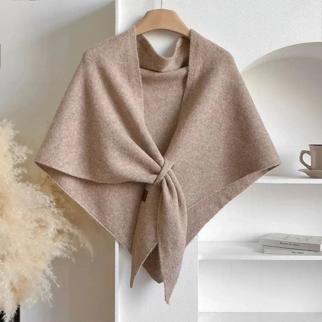 Women's Autumn Scarf with Soft Finish - Beige