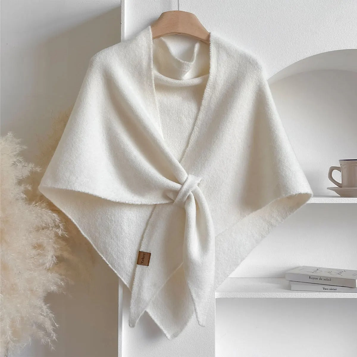 Women's Autumn Scarf with Soft Finish - White