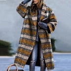 Timeless Women's Wool Coat with Lapel Collar and Button Closure | Perfect for Winter - Vintage