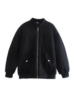 Oversized-Bomberjacke für Damen im Freizeitstil