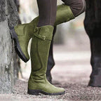 Waterproof Autumn Riding Boots with Non-Slip Sole and Cushioned Insole | Perfect for All Weather Conditions - Green