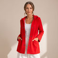 Women's Relaxed-Fit Hooded Button-Up Cardigan Coat